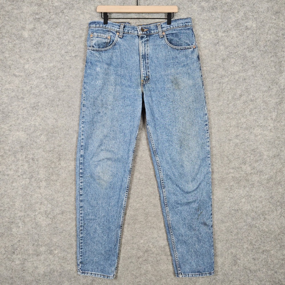 Levi's 550 Men's Blue Jeans Size 38x34 (ACTUAL 36x34) 100% Cotton Vintage 1992